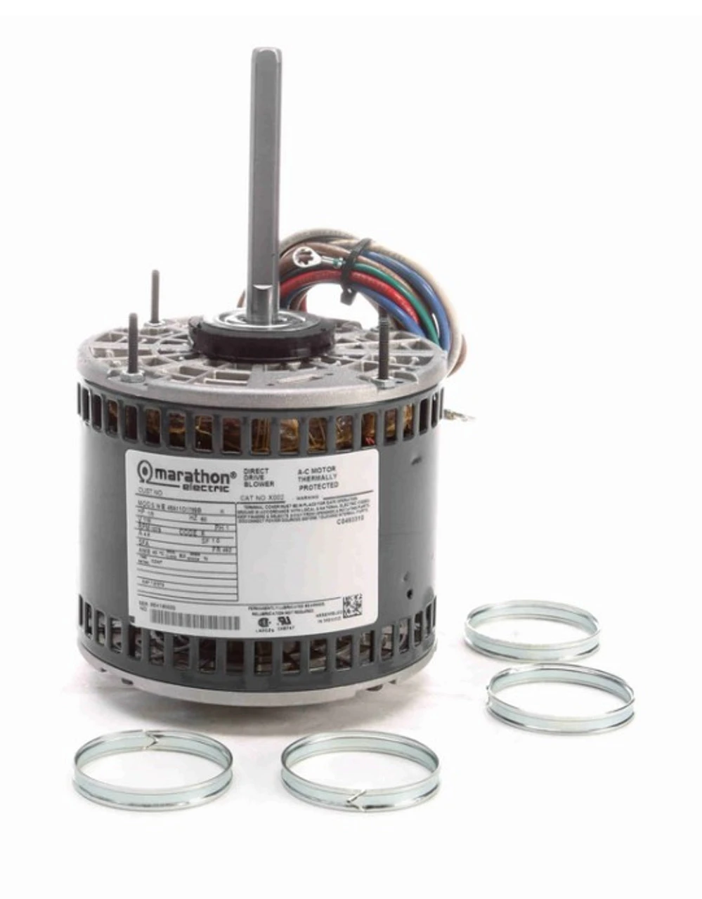 X002 Marathon 1/3 Hp 115V 1075 RPM (3 Speed) OPAO 48Z Frame Blower Motor 3 X002 Marathon 1/3 Hp 115V 1075 RPM (3 Speed) OPAO 48Z Frame Blower Motor