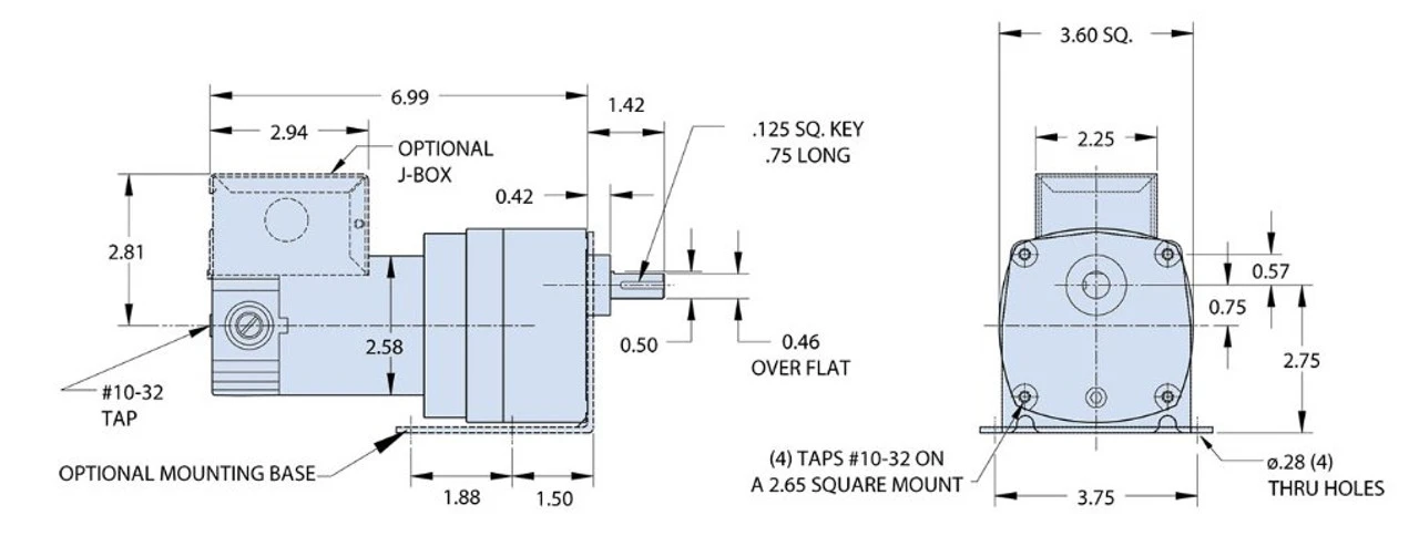 Bison 011-190-4025 Gear Motor 1/20 Hp, 71 RPM 24VDC 4 Bison 011-190-4025 Gear Motor 1/20 Hp, 71 RPM 24VDC - Image 2