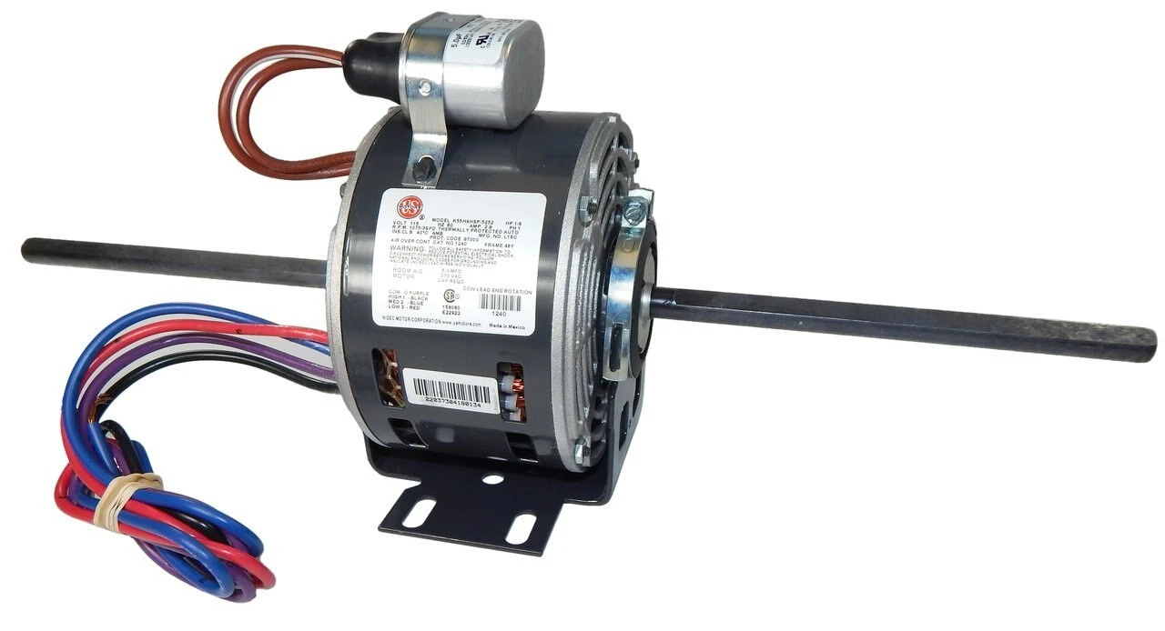 1256 Nidec | 1/12 Hp 1375 RPM 3-Speed 115-120V; 5" Blower Motor 3 1256 Nidec | 1/12 Hp 1375 RPM 3-Speed 115-120V; 5" Blower Motor