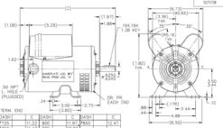 D010 Marathon 1 Hp (1 Speed) 115/208-230V 3600 RPM ODP 56 Frame Cap Start/Run Pressure Washer Motor -MotorHub Shop 10 line 67523.1635268393