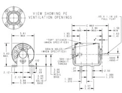 H112 Marathon 1/6 Hp (1 Speed) 115V 1200 RPM ODP 48 Frame Resilient Base Blower Motor -MotorHub Shop 112 line 71386.1628178726