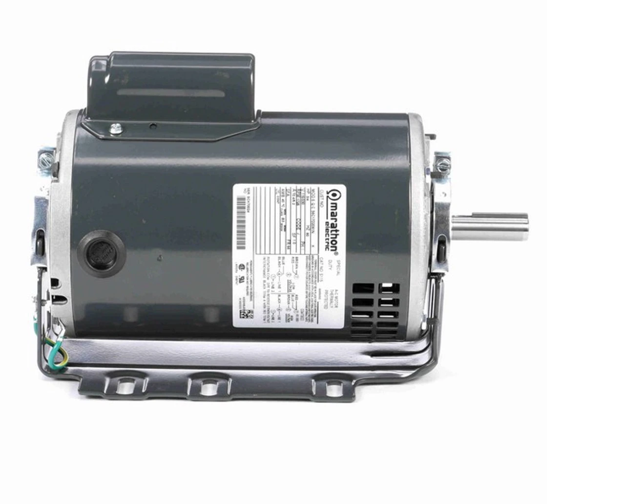 S115 Marathon 3/4 Hp (1 Speed) 115/230V 1800 RPM ODP 56 Frame Cap Start Resilient Base Motor 5 S115 Marathon 3/4 Hp (1 Speed) 115/230V 1800 RPM ODP 56 Frame Cap Start Resilient Base Motor - Image 3
