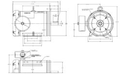 132649.00 Leeson Extreme Duck 5 Hp 1800 RPM 230/460V 3-Phase 184TC Frame TEFC (base) Motor -MotorHub Shop 1349 line 05685.1690390627
