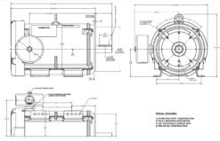 141410.00 Leeson Extreme Duck 7/12 Hp 1800 RPM 230/460V 3-Phase 213TC Frame TEFC (base) Motor -MotorHub Shop 1410 line 19622.1690398922