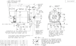 C1464 Marathon 1 Hp 2-Compartment Jet Pump Motor 3600 RPM 115/230V ODP 56J Frame (rigid Base) -MotorHub Shop 1464 line 83584.1605030642