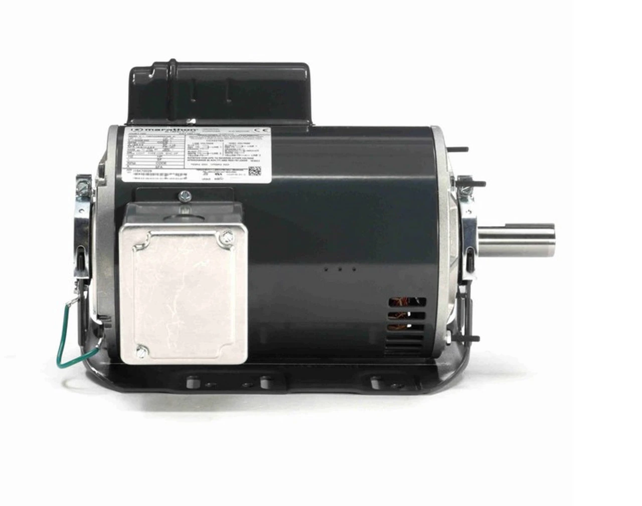 I146 Marathon 1 1/2 Hp (1 Speed) 115/208-230V 1800 RPM ODP 145T Frame Cap Start Resilient Base Motor 5 I146 Marathon 1 1/2 Hp (1 Speed) 115/208-230V 1800 RPM ODP 145T Frame Cap Start Resilient Base Motor - Image 3