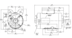 CP1502L Century 5 Hp (1 Speed) 230V 3600 RPM ODP 56HZ Frame Cap Start/Run Pressure Washer Motor -MotorHub Shop 1502 line 25610.1635435691