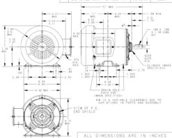K162 Marathon 3/4 Hp 208-230/460V 1200 RPM 3-Phase 56 Frame TEFC (rigid Base) Motor 9 K162 Marathon 3/4 Hp 208-230/460V 1200 RPM 3-Phase 56 Frame TEFC (rigid Base) Motor -MotorHub Shop 162 line 77997.1614184811