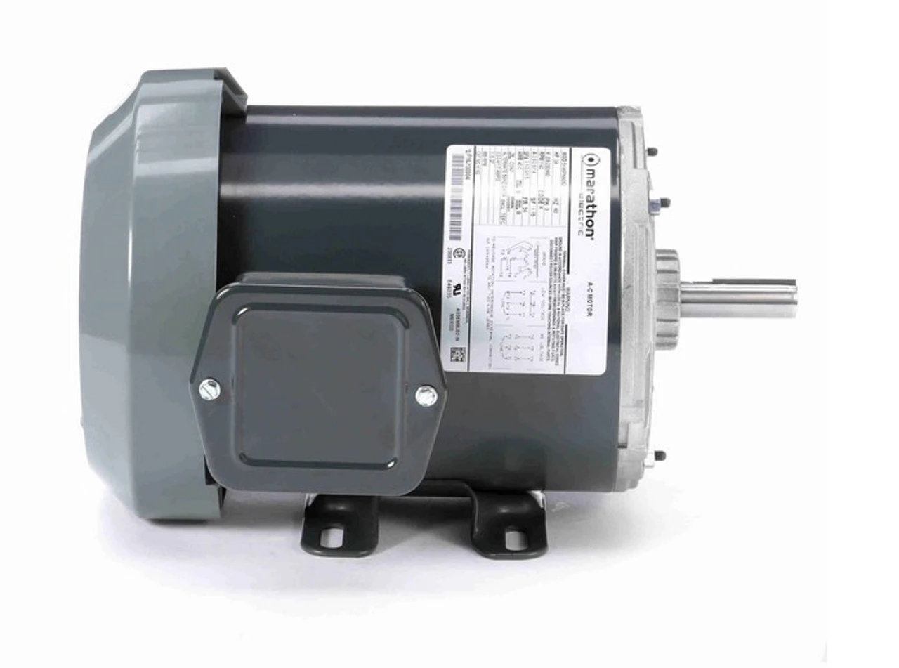 K162 Marathon 3/4 Hp 208-230/460V 1200 RPM 3-Phase 56 Frame TEFC (rigid Base) Motor 5 K162 Marathon 3/4 Hp 208-230/460V 1200 RPM 3-Phase 56 Frame TEFC (rigid Base) Motor - Image 3