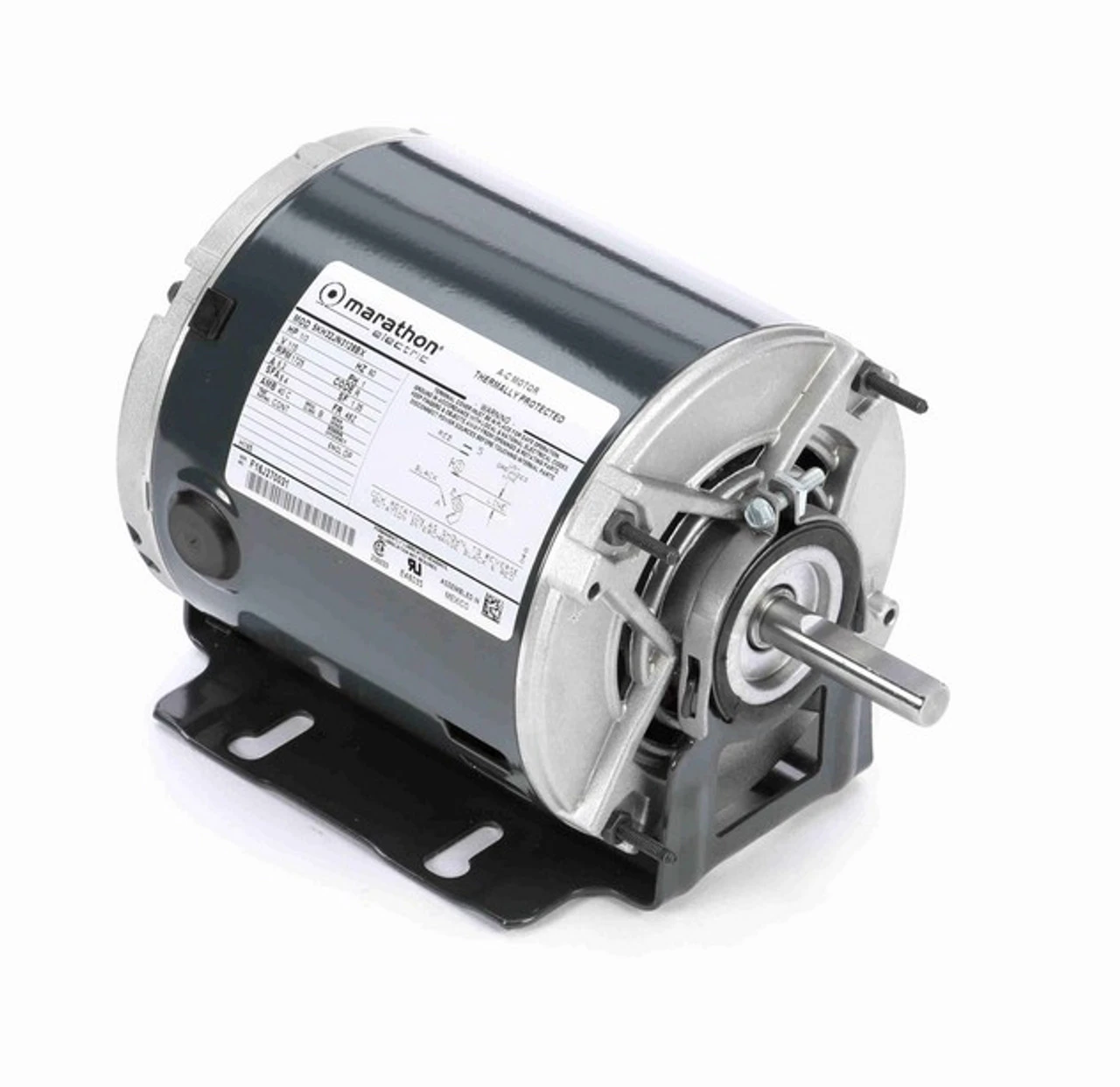 H165 Marathon 1/3 Hp (1 Speed) 115V 1800 RPM ODP 48Z Frame Resilient Base Blower Motor 3 H165 Marathon 1/3 Hp (1 Speed) 115V 1800 RPM ODP 48Z Frame Resilient Base Blower Motor