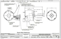 1881 Nidec | 1/3 Hp 825 RPM 1-Speed 460V; 5.6" Condenser Motor -MotorHub Shop 1881 48352.1569604326