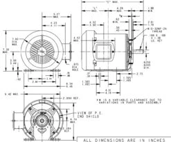 HG191 Marathon 1/2 Hp (2 Speed) 115V 1800/1200 RPM TEFC 56 Frame Split Phase Resilient Base Motor -MotorHub Shop 191 line 60763.1633372091