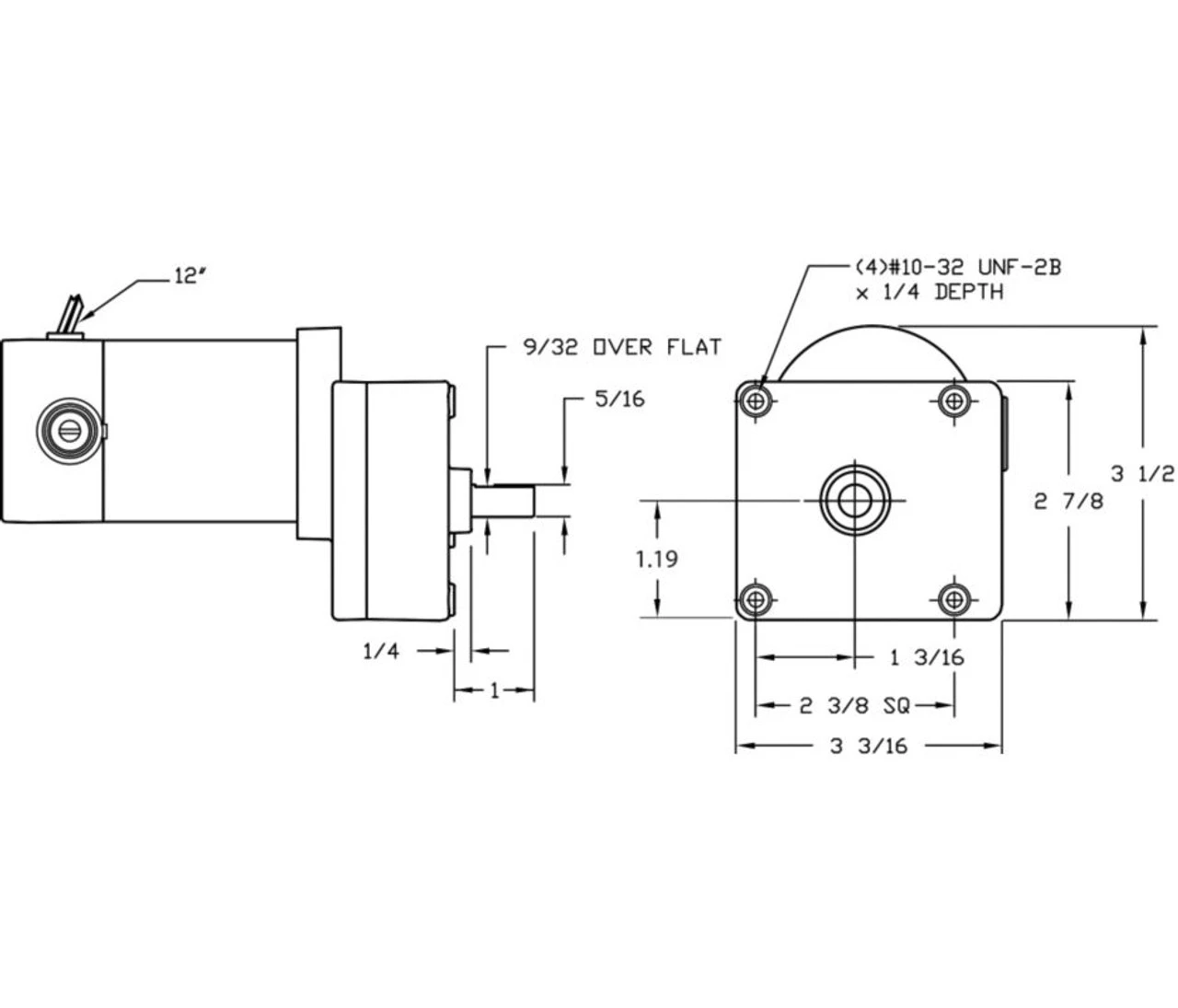 Dayton Model 1LPV9 DC Gear Motor 7 RPM 1/30 Hp 90VDC (4Z534) 4 Dayton Model 1LPV9 DC Gear Motor 7 RPM 1/30 Hp 90VDC (4Z534) - Image 2