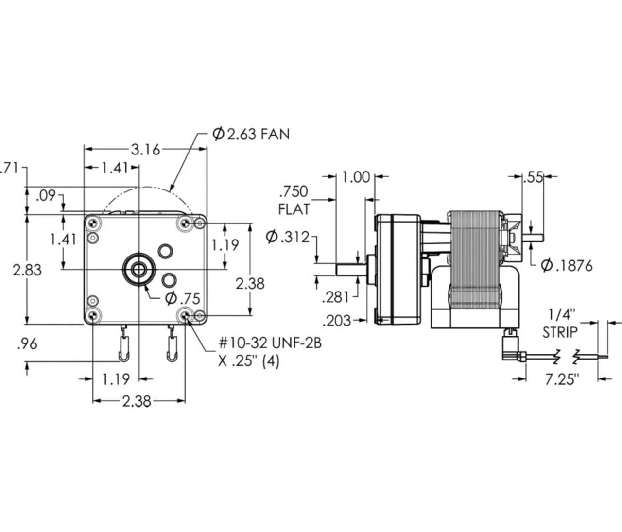 Dayton Model 1MBG3 Gear Motor 1 RPM 1/316 Hp 115V (4LL05) 4 Dayton Model 1MBG3 Gear Motor 1 RPM 1/316 Hp 115V (4LL05) - Image 2