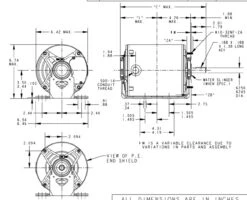 K286 Marathon 3/4 Hp (1 Speed) 208-230/460V 1800 RPM TENV 56 Frame 3 Phase Resilient Base Motor -MotorHub Shop 286 line 81584.1633620613