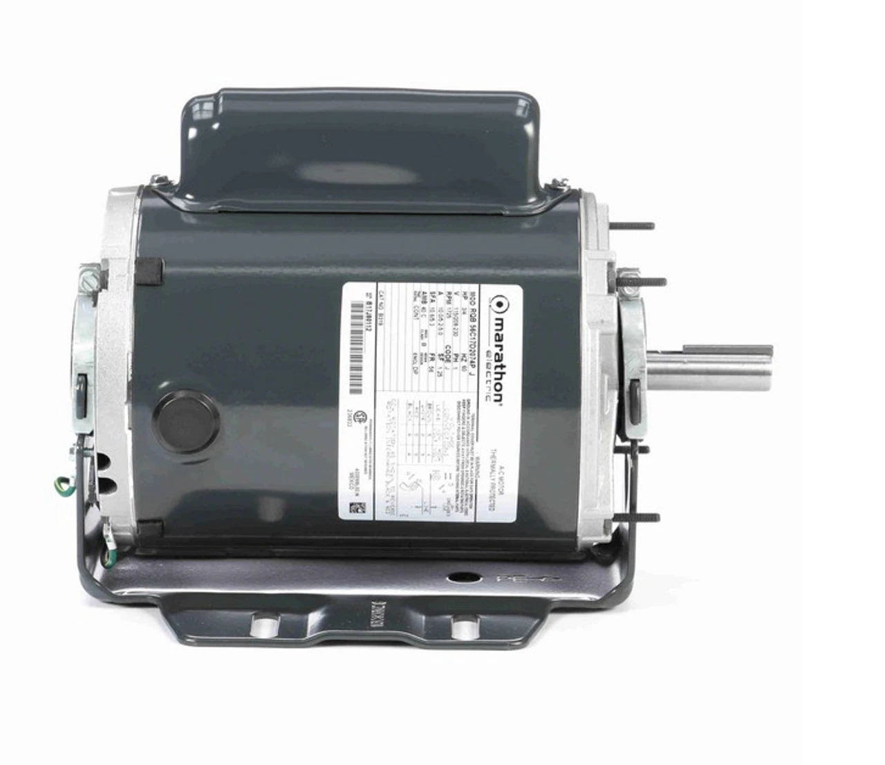 B319 Marathon 3/4 Hp (1 Speed) 115/208-230V 1800 RPM ODP 56 Frame Cap Start Resilient Base Motor 5 B319 Marathon 3/4 Hp (1 Speed) 115/208-230V 1800 RPM ODP 56 Frame Cap Start Resilient Base Motor - Image 3