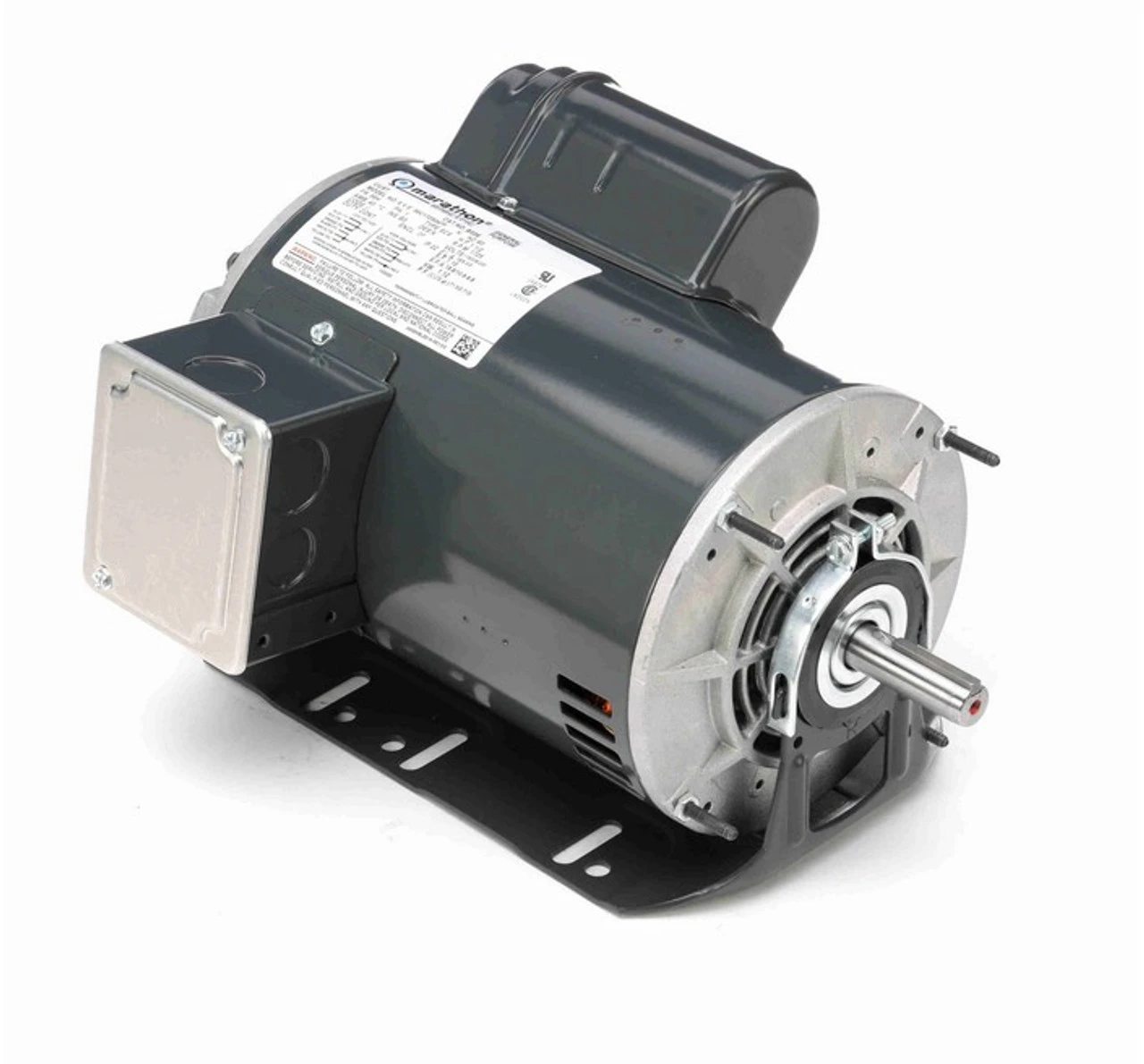 B336 Marathon 1 1/2 Hp (1 Speed) 115/208-230V 1800 RPM ODP 56H Frame Cap Start Resilient Base Motor 3 B336 Marathon 1 1/2 Hp (1 Speed) 115/208-230V 1800 RPM ODP 56H Frame Cap Start Resilient Base Motor
