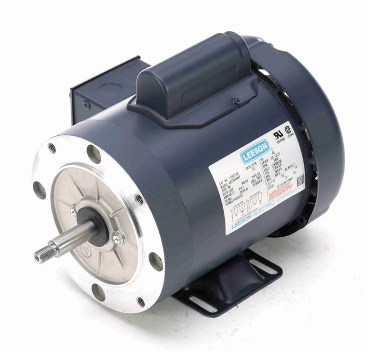 113637.00 Leeson 1/2 Hp 3600 RPM 115/208-230V 56J Frame (Rigid Base) TEFC 1-Phase Jet Pump Motor 4 113637.00 Leeson 1/2 Hp 3600 RPM 115/208-230V 56J Frame (Rigid Base) TEFC 1-Phase Jet Pump Motor - Image 2