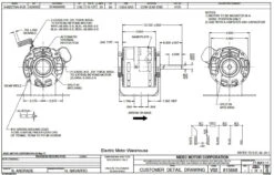 4125 Nidec | 1/30 Hp 1100 RPM 3-Speed 115-127V; 5.0" Blower Motor -MotorHub Shop 4125 dim 12095.1568894606