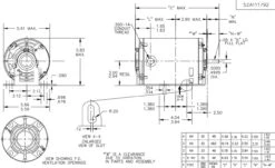 4304 Marathon 1/6 Hp (1 Speed) 115V 1800 RPM ODP 48 Frame Resilient Base Blower Motor -MotorHub Shop 4304 line 98406.1628087313