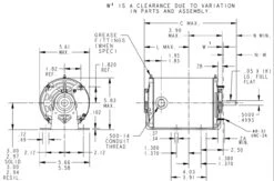4319 Marathon 1/3 Hp (2 Speed) 115V 1800/1200 RPM ODP 48 Frame Resilient Base Blower Motor 9 4319 Marathon 1/3 Hp (2 Speed) 115V 1800/1200 RPM ODP 48 Frame Resilient Base Blower Motor -MotorHub Shop 4319 line 08939.1629482618