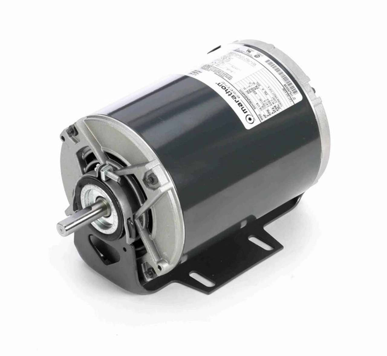 4389 Marathon 1/6 Hp (2 Speed) 115V 1800/1200 RPM ODP 48 Frame Resilient Base Blower Motor 4 4389 Marathon 1/6 Hp (2 Speed) 115V 1800/1200 RPM ODP 48 Frame Resilient Base Blower Motor - Image 2