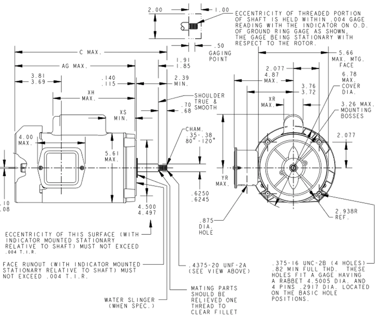C465 Marathon 1/2 Hp Basic Jet Pump Motor 3600 RPM 115/230V TEFC 56J Frame (no Base) 6 C465 Marathon 1/2 Hp Basic Jet Pump Motor 3600 RPM 115/230V TEFC 56J Frame (no Base) - Image 4
