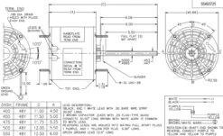 X467 Marathon 1/4 Hp 208-230V 1075 RPM TEAO 48Y Frame Condenser Fan Motor 7 X467 Marathon 1/4 Hp 208-230V 1075 RPM TEAO 48Y Frame Condenser Fan Motor -MotorHub Shop 467 line 67341.1625761375