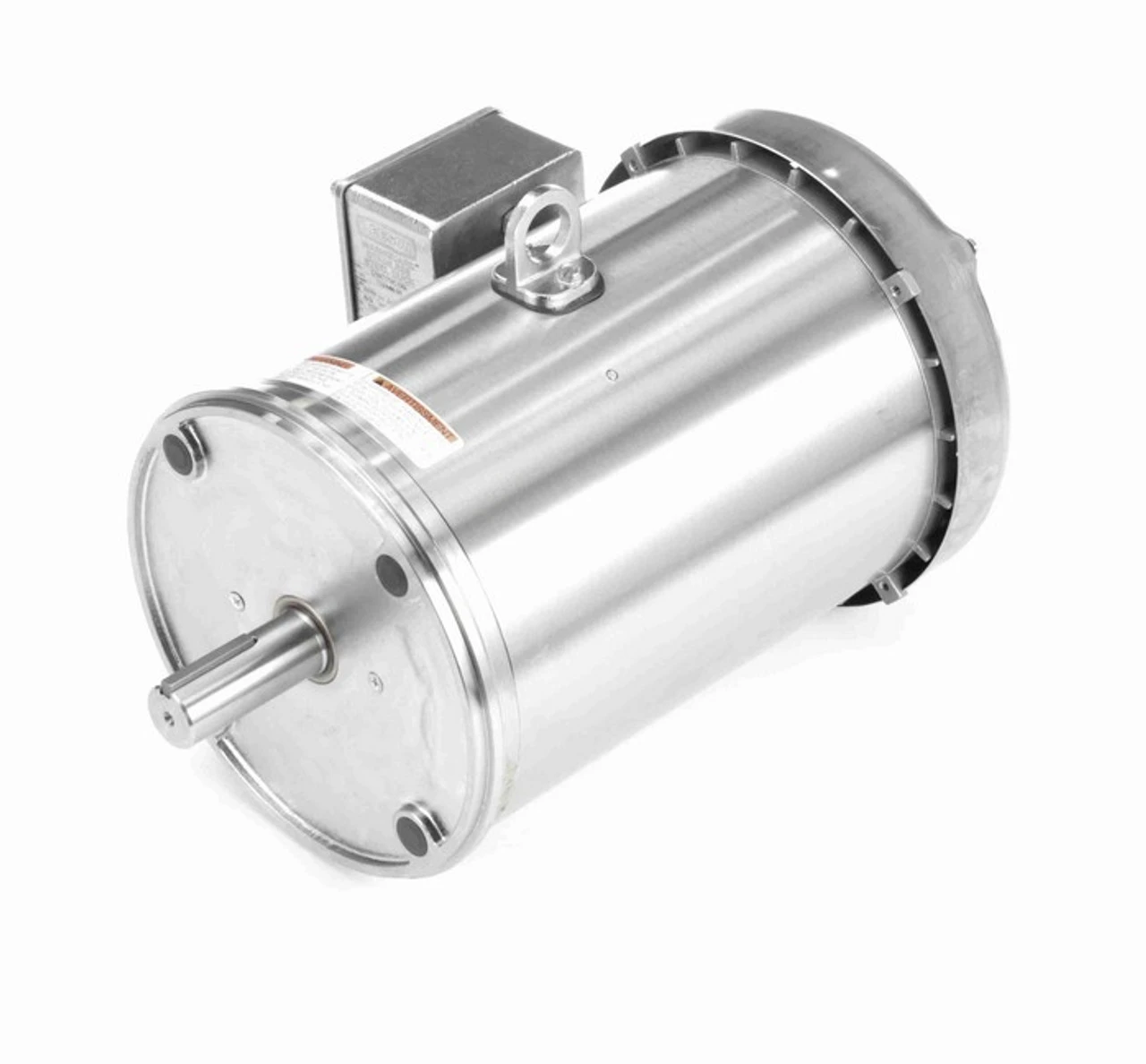 132448.00 Leeson 5 Hp 1800 RPM 230/460V 184TC Frame (No Base) TEFC 3-Phase Premium-Stainless Wash-Down Motor 4 132448.00 Leeson 5 Hp 1800 RPM 230/460V 184TC Frame (No Base) TEFC 3-Phase Premium-Stainless Wash-Down Motor - Image 2