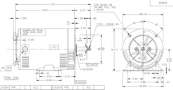 J048 Marathon 1/2 Hp 3-Phase Jet Pump Motor 3600 RPM 208-230/460V ODP 56J Frame (rigid Base) 9 J048 Marathon 1/2 Hp 3-Phase Jet Pump Motor 3600 RPM 208-230/460V ODP 56J Frame (rigid Base) -MotorHub Shop 48 line 82490.1605818425
