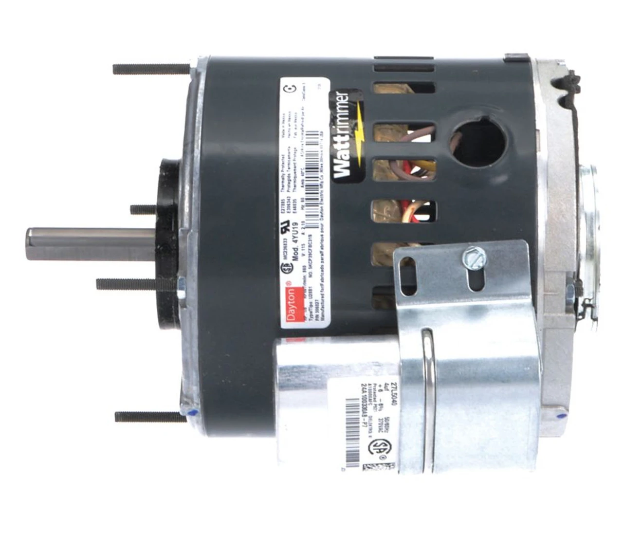 4YU19 Dayton 1/8 HP Direct Drive Blower Motor 860 RPM 115V 3 4YU19 Dayton 1/8 HP Direct Drive Blower Motor 860 RPM 115V
