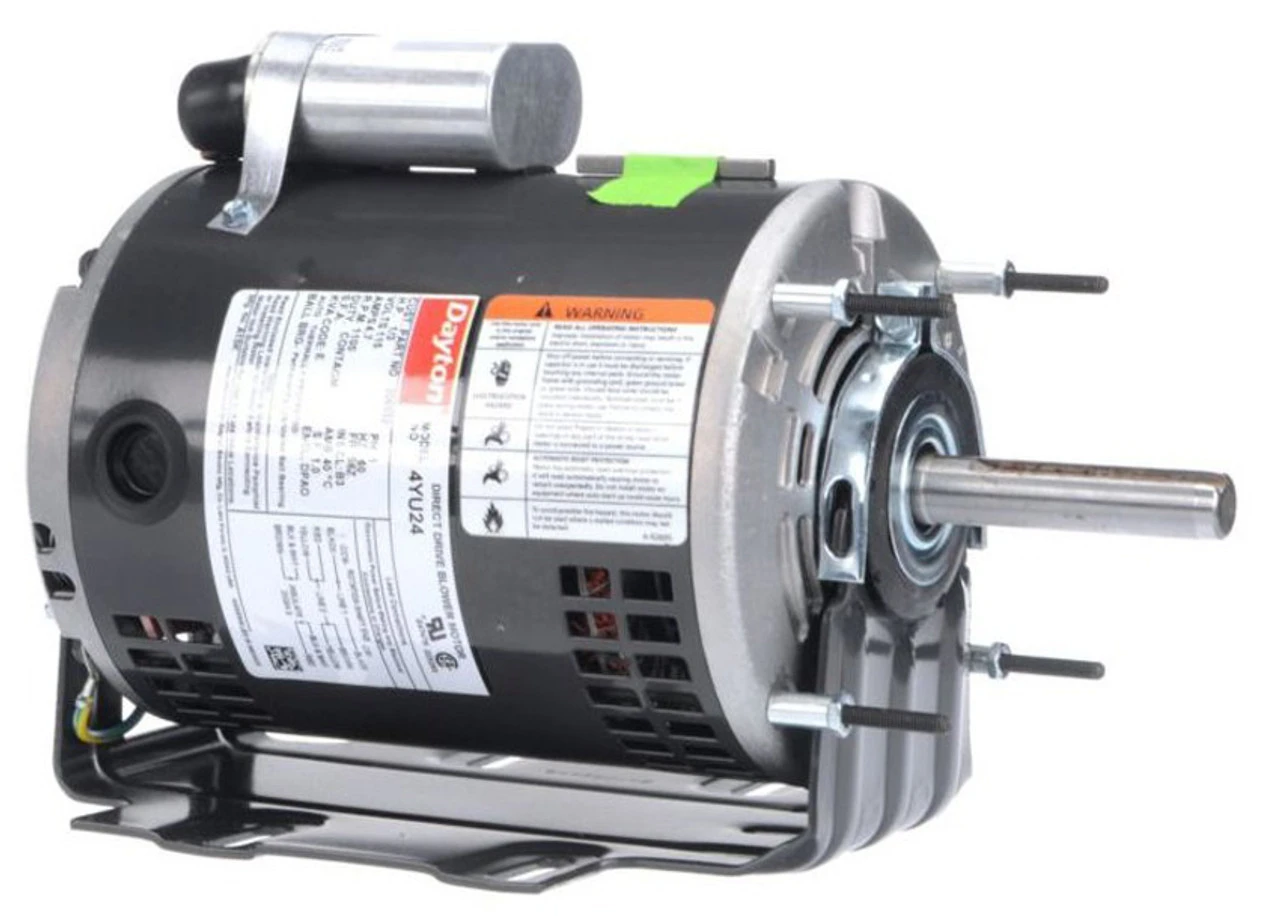 4YU24 Dayton 1/3 HP Direct Drive Blower Motor 1100 RPM 115V 5 4YU24 Dayton 1/3 HP Direct Drive Blower Motor 1100 RPM 115V - Image 3