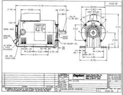 Model 4YU35 Dayton 3/4 Hp Belt Drive Blower Cap Start Motor 1725 RPM 115/208-230V Dayton 4YU35 8 Model 4YU35 Dayton 3/4 Hp Belt Drive Blower Cap Start Motor 1725 RPM 115/208-230V Dayton 4YU35 -MotorHub Shop 4YU35DIM 04073.1463165936