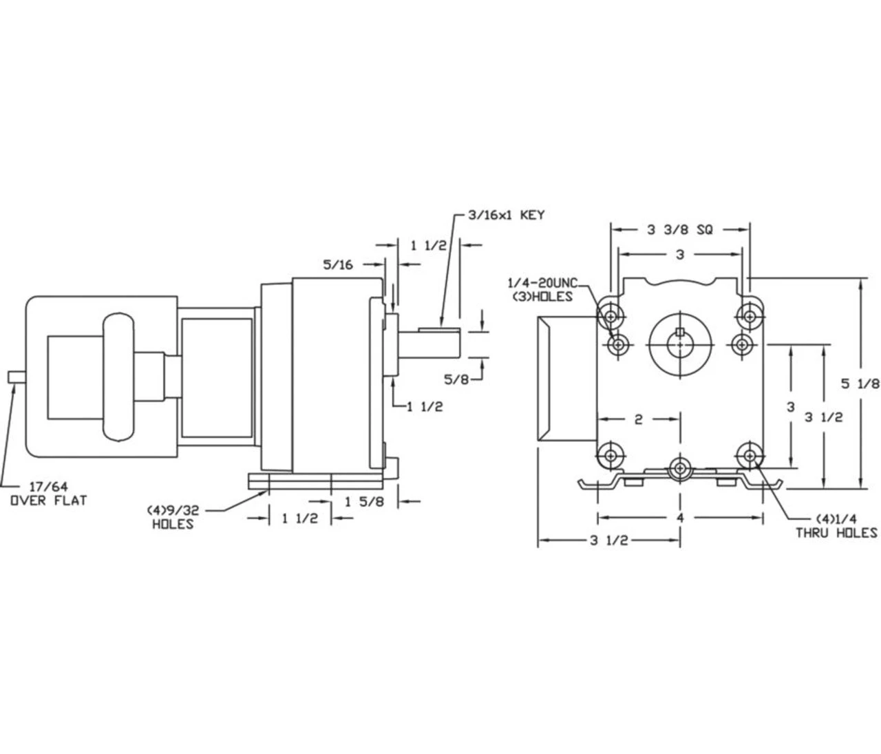 Dayton Model 4Z519 Gear Motor 30 RPM 1/15hp 115/230V 4 Dayton Model 4Z519 Gear Motor 30 RPM 1/15hp 115/230V - Image 2