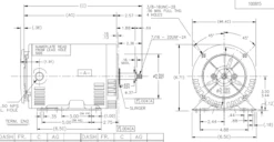 J052 Marathon 2 Hp 3-Phase Jet Pump Motor 3600 RPM 208-230/460V ODP 56J Frame (rigid Base) -MotorHub Shop 52 line 21269.1605893459