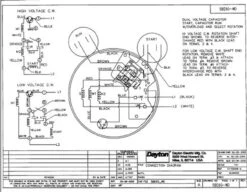 1.5 HP Direct Drive Blower Cap Start Motor 1725 RPM 115/208-230V Dayton 5BE60 -MotorHub Shop 5BE60WIRE 78485.1462993011