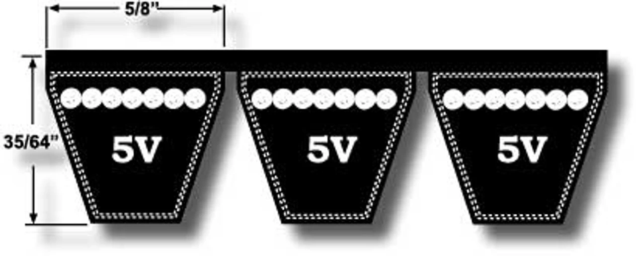 3-5V710-SF Pulley | 7.10" OD Three Groove Pulley / Sheave For 5V Style V-Belt (bushing Not Included) 4 3-5V710-SF Pulley | 7.10" OD Three Groove Pulley / Sheave For 5V Style V-Belt (bushing Not Included) - Image 2