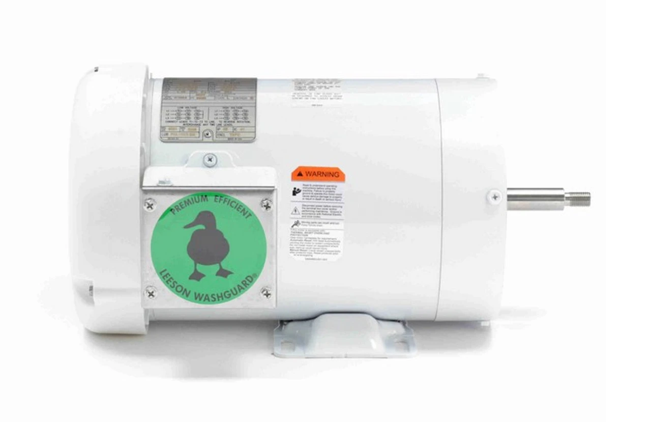 119461.00 Leeson 2 Hp 3600 RPM 208-230/460V 56J Frame (Rigid Base) TEFC 3-Phase Wash-Down Jet Pump Motor 5 119461.00 Leeson 2 Hp 3600 RPM 208-230/460V 56J Frame (Rigid Base) TEFC 3-Phase Wash-Down Jet Pump Motor - Image 3