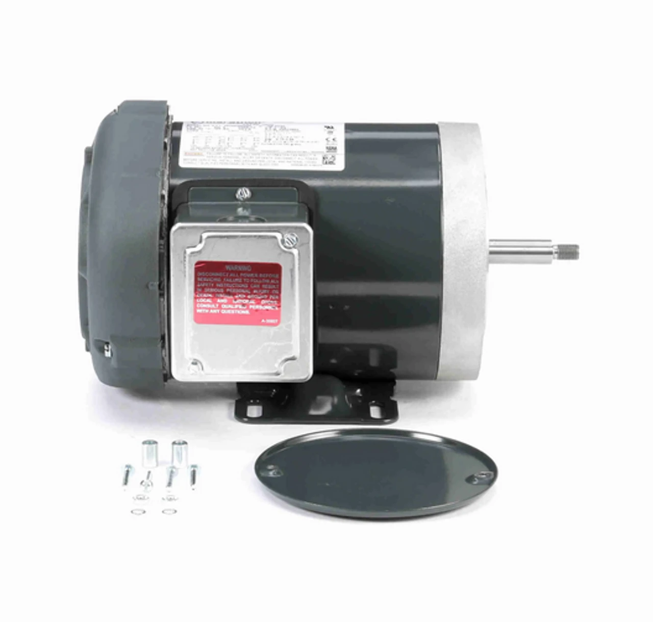 J063A Marathon 1 Hp 3-Phase Jet Pump Motor 3600 RPM 230/460V TEFC 56J Frame (rigid Base) 5 J063A Marathon 1 Hp 3-Phase Jet Pump Motor 3600 RPM 230/460V TEFC 56J Frame (rigid Base) - Image 3