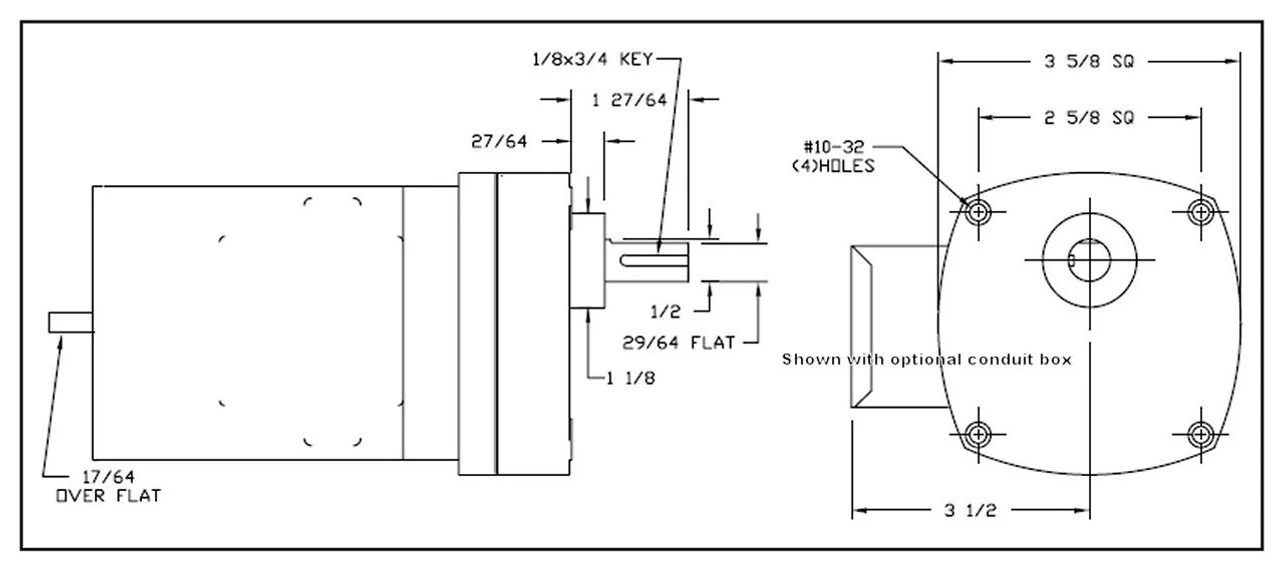 Dayton Model 6Z073 Gear Motor 1.2 RPM 1/80 Hp 115V 60/50HZ. 4 Dayton Model 6Z073 Gear Motor 1.2 RPM 1/80 Hp 115V 60/50HZ. - Image 2
