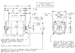 CG732 Marathon 3/4 Hp Basic Jet Pump Motor 3000 RPM 110/220V ODP 56C Frame (no Base) -MotorHub Shop 732 line 38045.1605212446