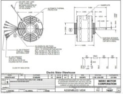 8064 Nidec | 1/2 Hp 825 RPM 3-Speed 208-230V; 5.6" Blower Motor 7 8064 Nidec | 1/2 Hp 825 RPM 3-Speed 208-230V; 5.6" Blower Motor -MotorHub Shop 8064 23704.1568391555