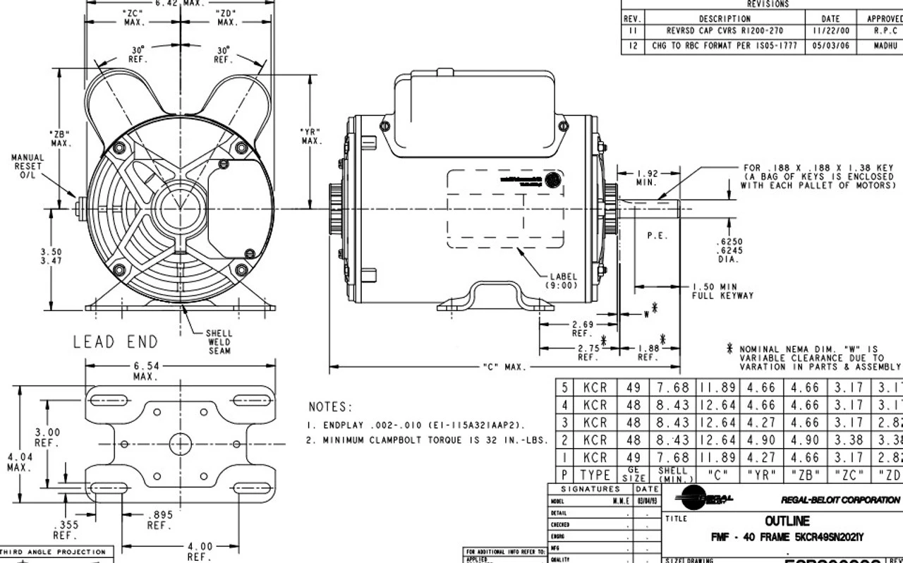 9036 Marathon 3 Hp (1 Speed) 230V 3600 RPM ODP 56 Frame Cap Start/Run Pressure Washer Motor 6 9036 Marathon 3 Hp (1 Speed) 230V 3600 RPM ODP 56 Frame Cap Start/Run Pressure Washer Motor - Image 4