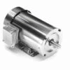 191491.00 Leeson 2 Hp 1800 RPM 208-230/460V 145TC Frame (Rigid Base) TEFC 3-Phase All-Stainless Wash-Down Motor -MotorHub Shop 91 front 36376.1644262492
