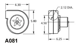 Fasco A081 Magic Chef Centrifugal Blower 230 Volts (7021-10264) 9 Fasco A081 Magic Chef Centrifugal Blower 230 Volts (7021-10264) -MotorHub Shop A081dim 18717.1543951359