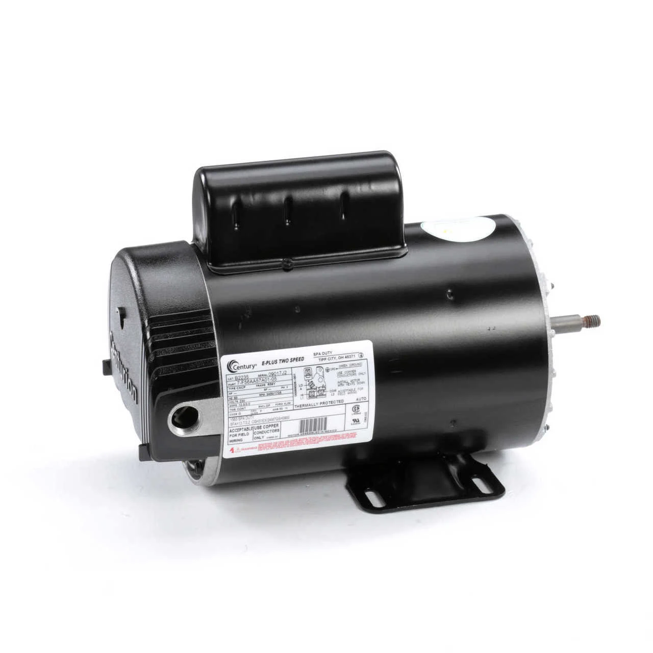 B2235 Century 4 Hp 3450/1725 RPM 56Y Frame 230V 2-Speed Pool & Spa Electric Motor Century # B2235 4 B2235 Century 4 Hp 3450/1725 RPM 56Y Frame 230V 2-Speed Pool & Spa Electric Motor Century # B2235 - Image 2