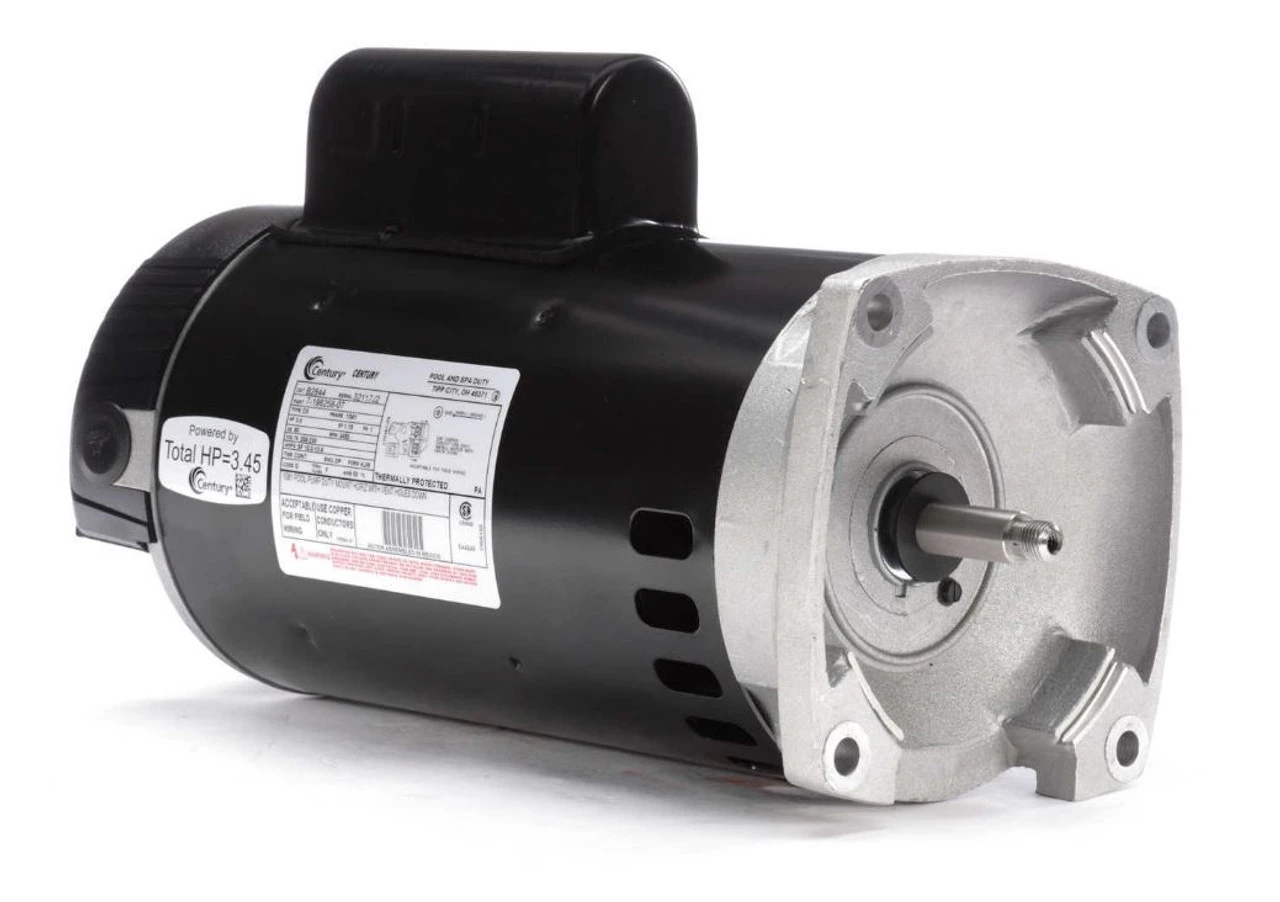 B2844 Century 3 Hp 3450 RPM 56Y Frame 208-230V Square Flange Pool Motor Century # B2844 3 B2844 Century 3 Hp 3450 RPM 56Y Frame 208-230V Square Flange Pool Motor Century # B2844