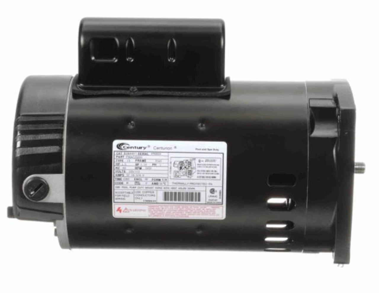 B2854V1 Century 1.5 Hp 3450 RPM 56Y Frame 115/230V Square Flange Pool Motor 4 B2854V1 Century 1.5 Hp 3450 RPM 56Y Frame 115/230V Square Flange Pool Motor - Image 2