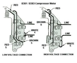 B381 Century 2 HP SPL 3450 RPM M56 Frame 115/230V Air Compressor Motor - Century #B381 11 B381 Century 2 HP SPL 3450 RPM M56 Frame 115/230V Air Compressor Motor - Century #B381 -MotorHub Shop B383 conn 48822.1555332663