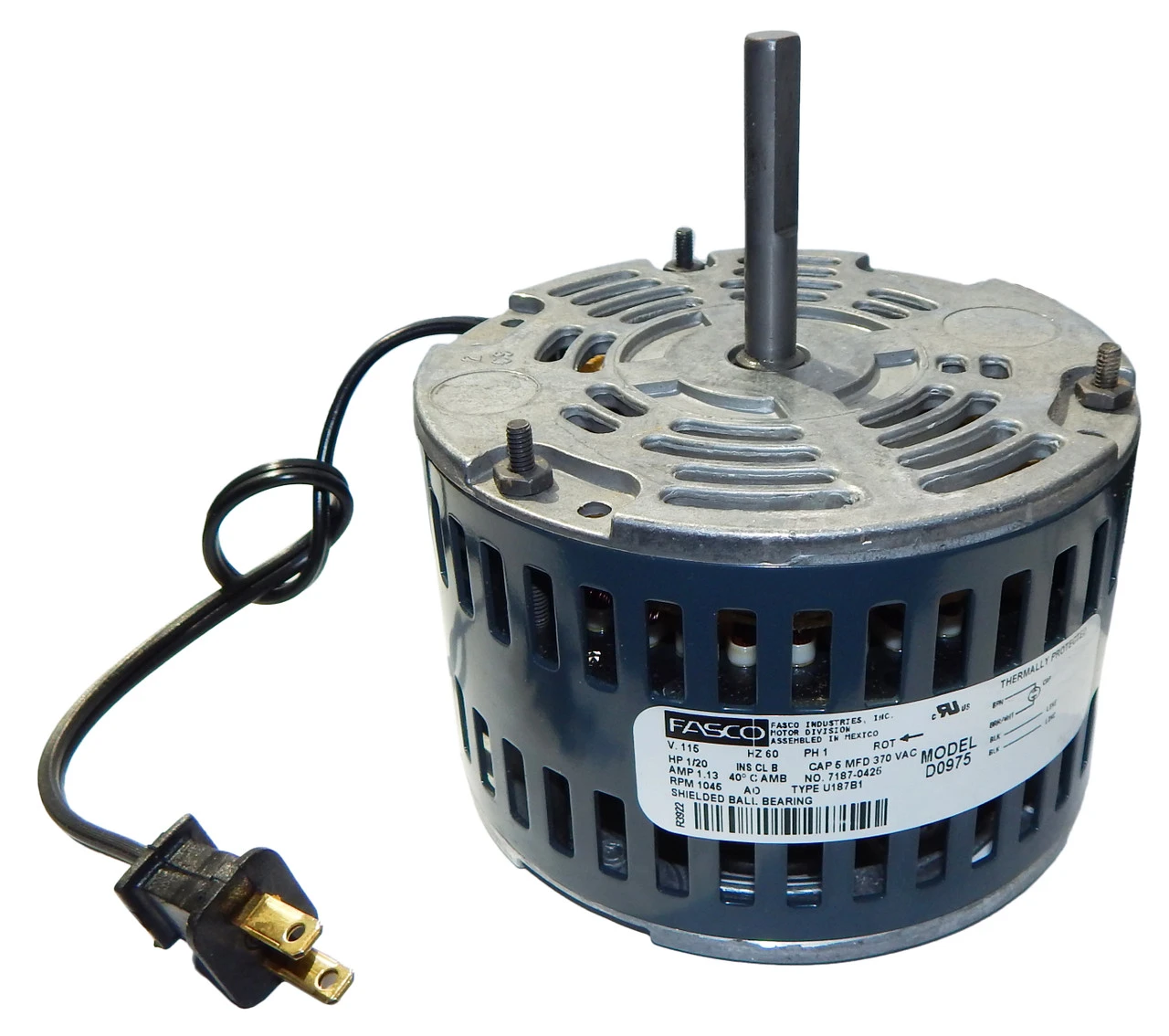 Fasco D0975 Motor | 1/20 Hp 1045 RPM 115 Volts (Penn Vent 7151-2139) 3 Fasco D0975 Motor | 1/20 Hp 1045 RPM 115 Volts (Penn Vent 7151-2139)